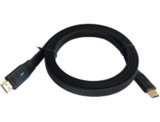 TB Plochý kábel HDMI v 2.1 3m čierny