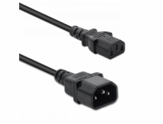 Qoltec Napájecí kabel UPS | IEC C13/C14 | 3x1,0 mm2 | 1,5 m