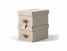 LEITZ úložný box, karton, velikost S, 2 ks béžový