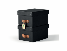 LEITZ úložný box Leitz, karton, velikost S, 2 ks černý