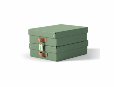 LEITZ úložný box, karton, velikost M nízký, 2 ks zelený