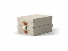 LEITZ úložný box, karton, velikost M nízký, 2 ks béžový