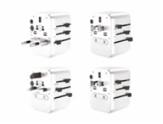 WG - Univerzální cestovní síťová nabíječka GaN pro hlavní světové elektrické sítě / PD 20W / white