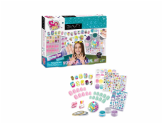 TASIA - Velká nehtová sada pro úpravu nehtů s třpytkami a prsteny