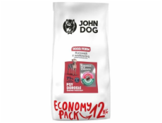 JOHN DOG Good Form Adult  Chicken with beef - suché krmivo pro psy - 12 kg