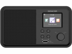 Sencor Internetové rádio 4W napájení, WiFi, FM, DAB+, USB, LCD High