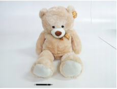 Madej Plyšový medvídek s mašlí 100 cm béžový