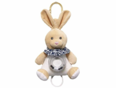 TULILO Béžová hudební skříňka Zajíček 18 cm