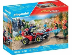 Playmobil Action Heroes 71825 Hasičská čtyřkolka v akci