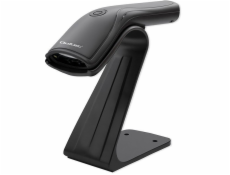 Qoltec Skener čárových kódů + stojan skeneru | 1D | USB