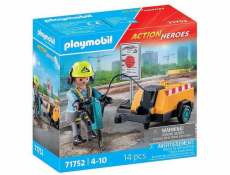 Playmobil Action Heroes 71752 Stavební dělník se sbíječkou