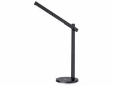 IMMAX LED stolní lampička BEAM/ Qi nabíjení/ 18W/ DC 12V/2A/ noční podsvícení/ stmívatelná/ sklápěcí rameno/ černá