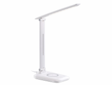 IMMAX LED stolní lampička LUMI/ Qi nabíjení/ 7W/ 300lm/ 12V/2A/ stmívatelná/ bílá