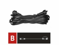 Prodlužovací kabel pro spojovací řetězy Profi černý, 10 m, venkovní i vnitřní