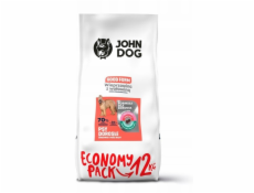 JOHN DOG Good Form Adult Pork with beef - suché krmivo pro psy - 12 kg