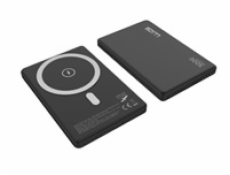 WG - Power Bank 5000 mAh, bezdrátová 15W + PD 20W, černá