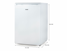 Lednice s mrazákem uvnitř - bílá - DOMO DO91128