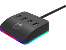 HUB USB (3.0) húb 4portový, DHC-CT120, čierny, Hewlett-Packard, 4x USB 3.0, podsvietenie