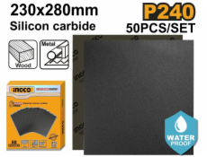 Ingco papír brusný P240 230 x 280mm, 50 ks
