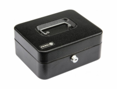 Vorel Černá pokladní schránka s klíčem 200x160x90mm (78622)
