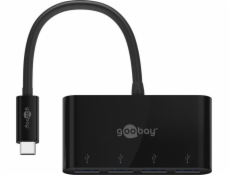 Goobay USB HUB Goobay 61073 USB Type-C Huby a rozbočovače 5000 Mbit/s Černá