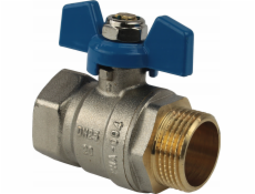 Perfexim Kulový kohout na vodu WZ DN20 motýlkový modrý zesílený PHA-004 G3/4 WZ PN30 N DN20 [10/100]