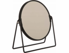5five Kosmetické zrcátko stojící, skládací kosmetické zrcátko, O17 cm, černé