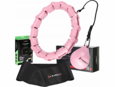 HMS HULA HOP SADA HHW11 SVĚTLE RŮŽOVÁ S TRUBIČKOU A ZÁVAŽÍM + PÁSEK BR163 ČERNÁ PRO VELKÉ VELIKOSTI HMS