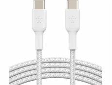 Belkin BOOST CHARGE™ USB-C/USB-C kabel, 1m, bílý - odolný - 2pack