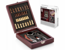 InnovaGoods Sada doplňků na víno a šachů (37 dílků)