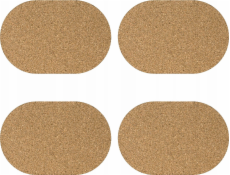 Zeller Korkové prostírání - sada 4 kusů, ZELLER