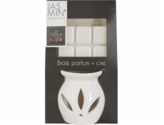 Atmosphera Dekorativní bílý krb + voskový tavenin s vůní jasmínu