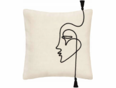 Atmosphera Dekorativní povlak na polštář FACE, 40 x 40 cm