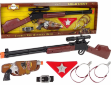 LeanToys Sada brokovnic a revolverů Cowboy Sheriff