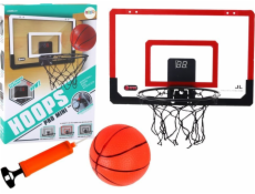 LeanToys Basketbalová deska koš, elektronické počítadlo bodů, zvuky