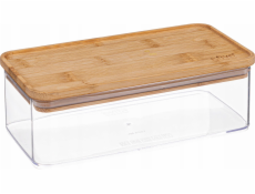 5five Nádoba ESKE na sypké produkty, podlouhlá s bambusovým víkem, 1 l