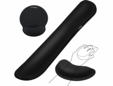 Strado Sada ergonomických gelových podložek - 3 kusy (černé)