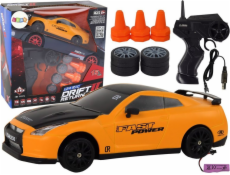LeanToys Dálkově ovládané sportovní auto R/C 1:24 žlutá s vyměnitelnými koly