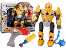 LeanToys šroubovák robotická zbraň vrtačka šroubovák světla zní žlutě