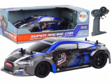 LeanToys auto na dálkové ovládání RC 1:18 gumová kola Drift modrá