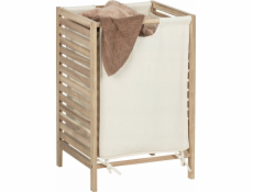 Wenko Koš na prádlo ACINA Koš na prádlo s rámem z akáciového dřeva, 48 l, WENKO