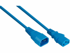 Alcasa Napájecí kabel kabelmeister Kaltgeräteverlängerung C14 an C14 blau 5m