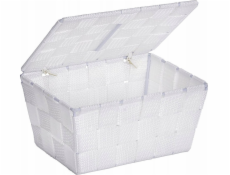 Wenko ADRIA BÍLÝ úložný koš s víkem, WENKO