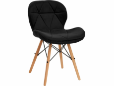 Activeshop Skandinávská židle 4Rico QS-186 sametově černá