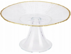 Home Styling Collection Kolekce domácího stylingu Stojan na dort DATURA se zlatým okrajem, 15 cm