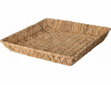 Home Styling Collection Kolekce pro domácí styling BRAID čtvercový košík upletený z vodního hyacintu, 34 x 34 cm