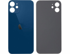 CoreParts Zadní kryt Glass pro Apple iPhone 12 modrý