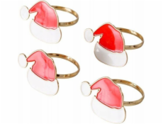 Boltze Kroužky na ubrousky s vánočním motivem TIPSY, 4 ks.