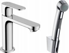 Hansgrohe Umyvadlová baterie Umyvadlová baterie Hansgrohe 110 s bidetovou hlavicí a hadicí 160 cm, bez odtokové soupravy Rebris S, chrom 72215000