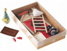 Boltze DIY vánoční dekorace elfí dveře, nástěnná ozdoba, 17 cm